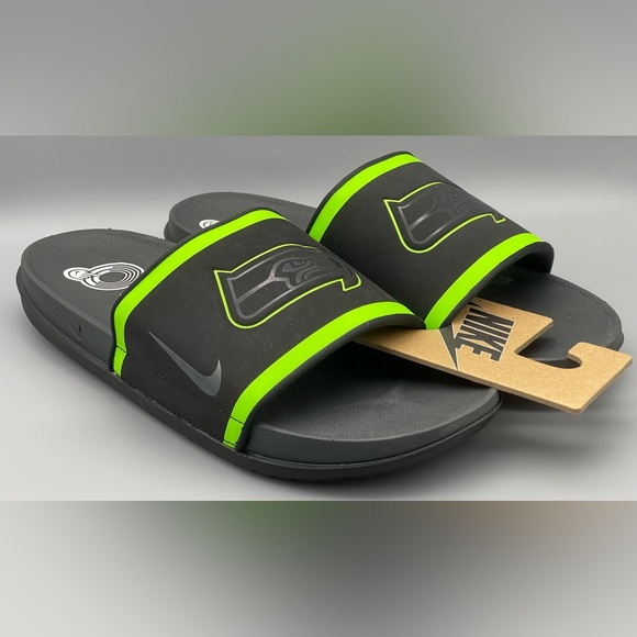 Seattle Seahawks Nike Offcourt Slide Sandals DD0545-001 Mens 8, 10, & 11 NEW - Picture 4 of 13